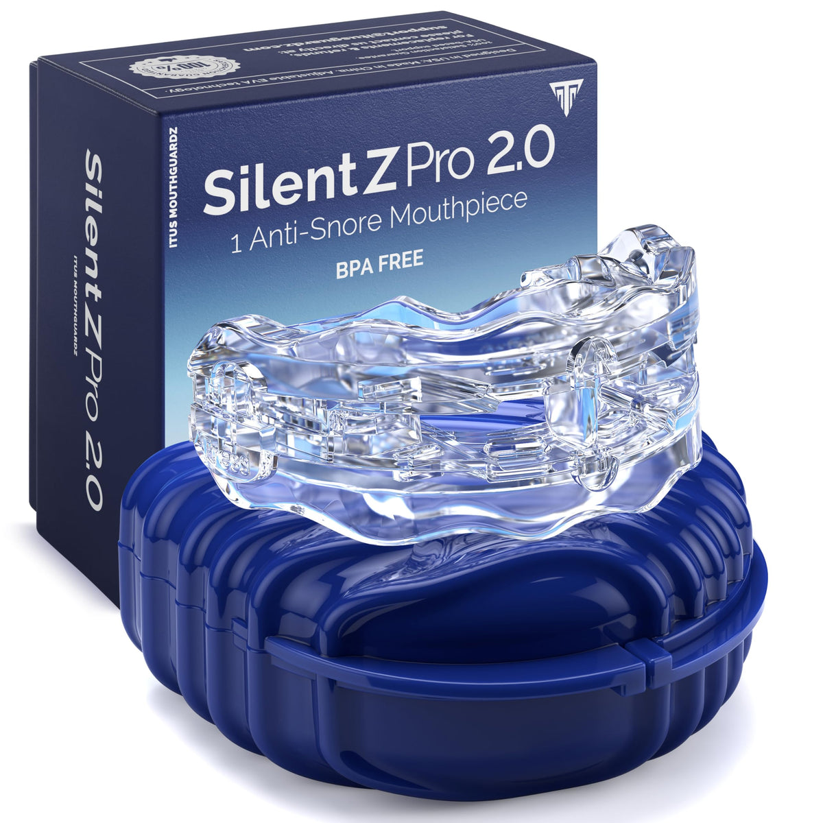Itus SilentZPro 2.0 front view, compact guard designed for nightly comfort.