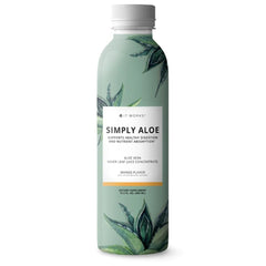 It Works! Simply Aloe Mango bottle promotes refreshing hydration for daily digestion support.