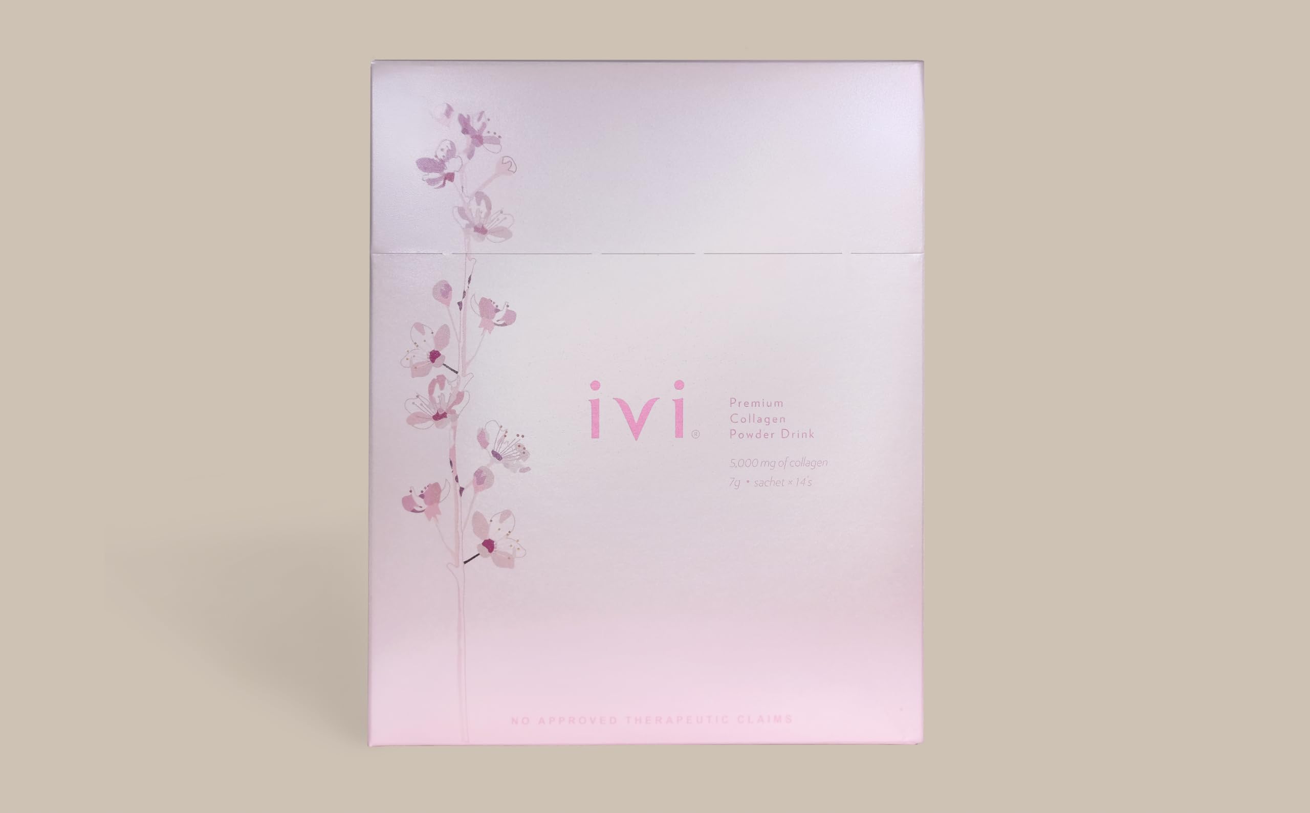 IVI Premium Collagen powder tub ready for daily skin and joint support.