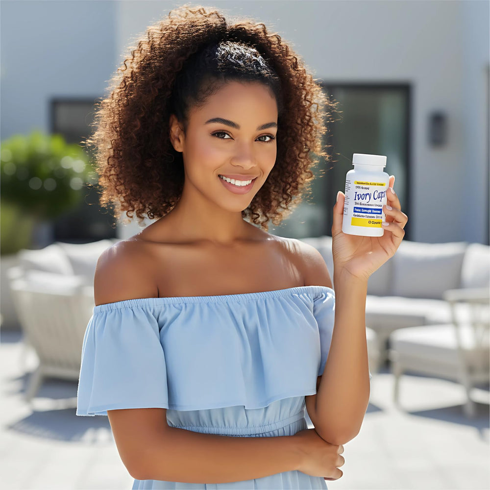 Ivory Caps Alpha Lipoic Acid ingredient highlight for daily vitality support.