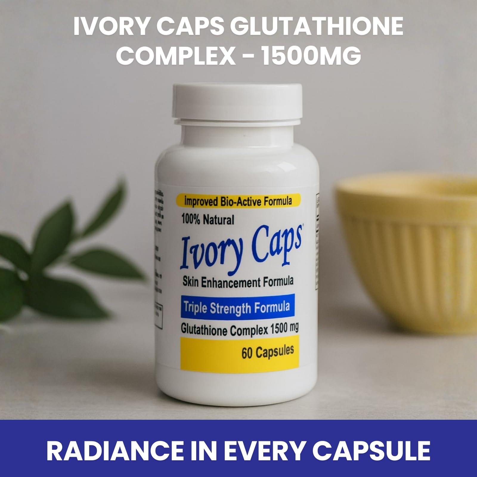 Ivory Caps Milk Thistle ingredient showcases internal wellness support potential.