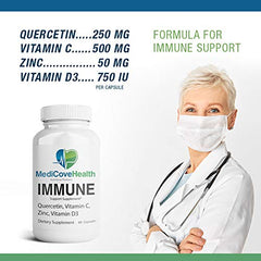 Ivory Caps Immune Support D3 bottle for daily vitamin D3.