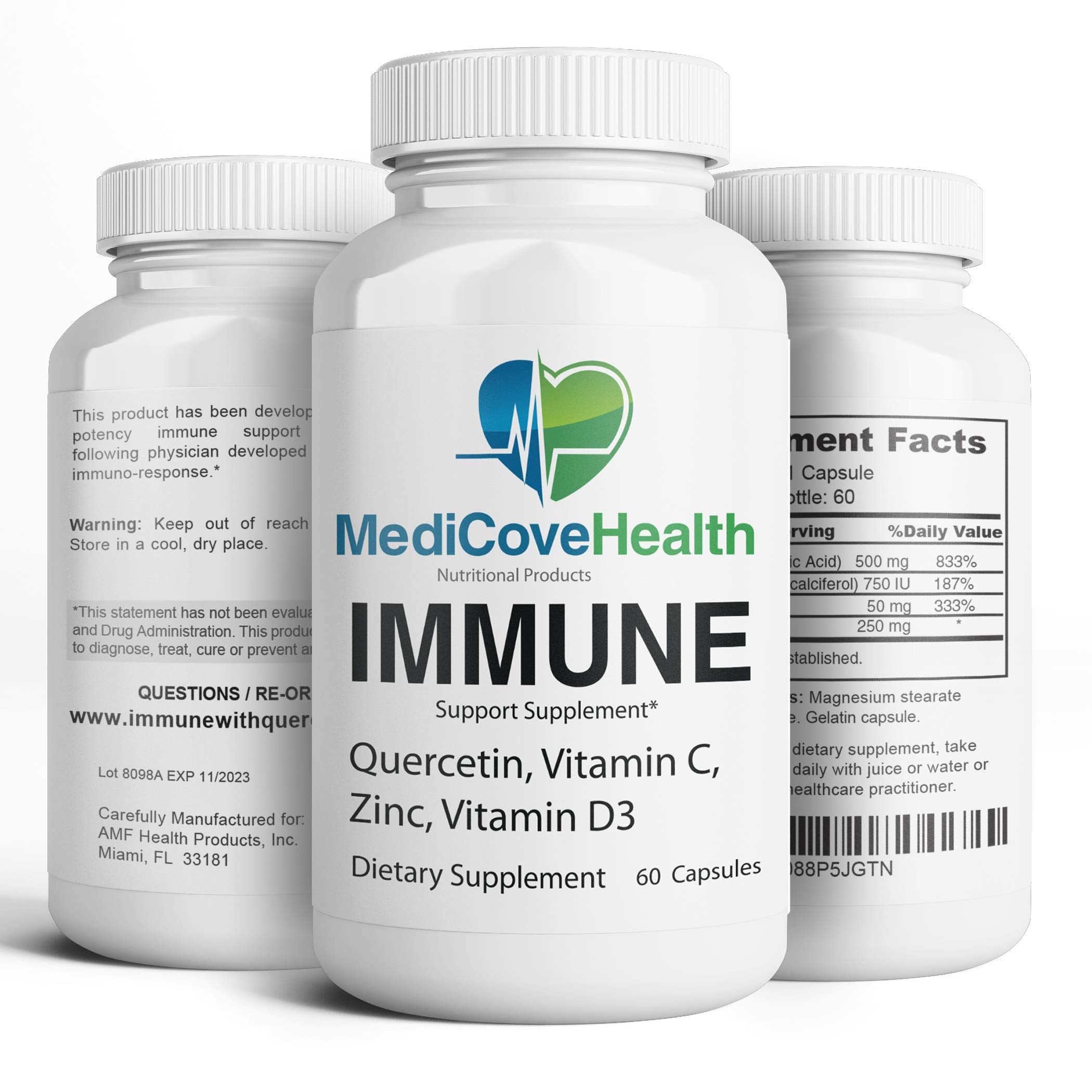 Ivory Caps Immune Support vitamin C bottle for everyday vitality.