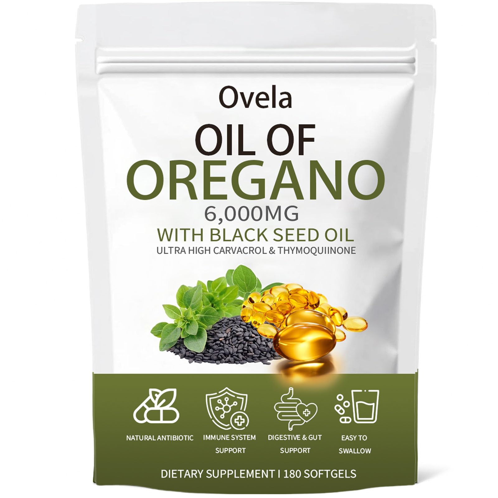 ixarco Ovela oil of oregano bottle showcasing potent oregano oil for immune support.