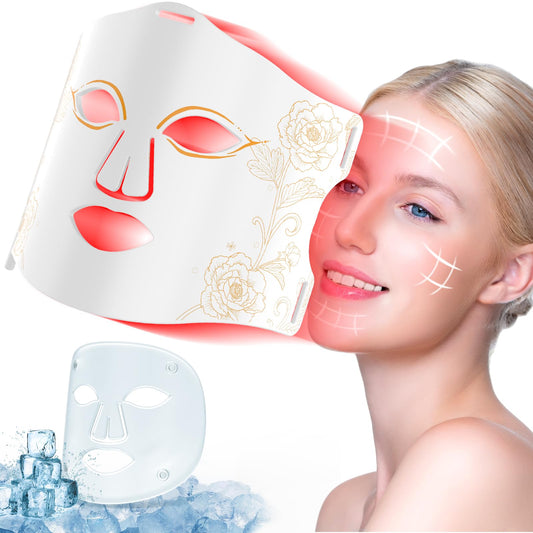 IYSOJSLUNN red light mask with ice therapy for soothing skin.