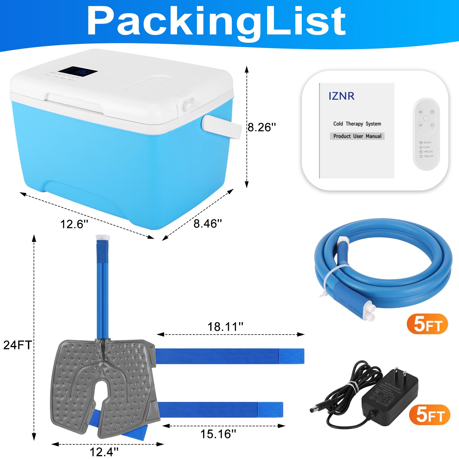IZNR 9-quart reservoir provides longer sessions between fills