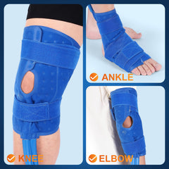 IZNR cold therapy pad with adjustable straps for secure joint fit