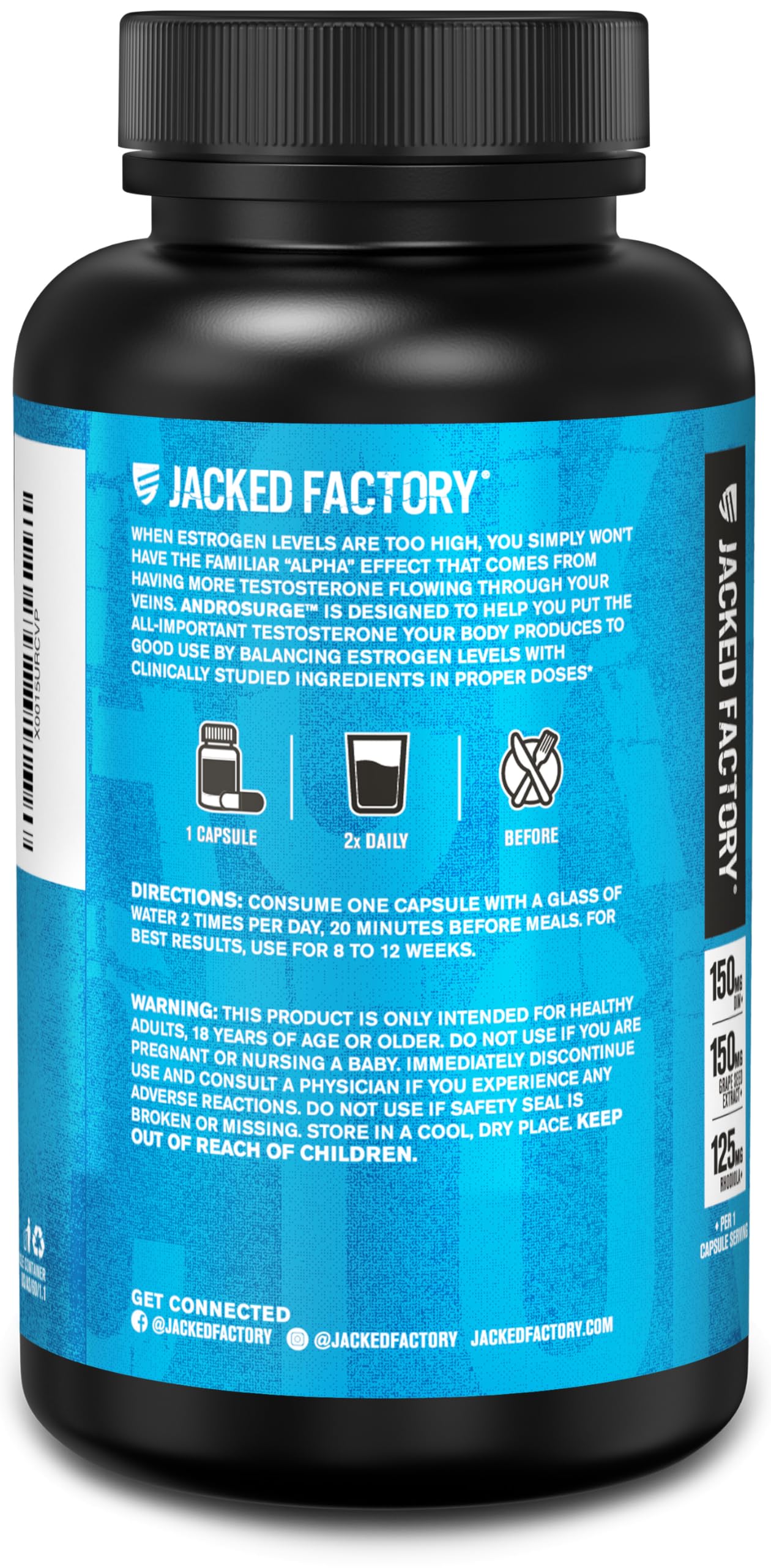 Jacked Factory Androsurge training scene implies stronger workouts