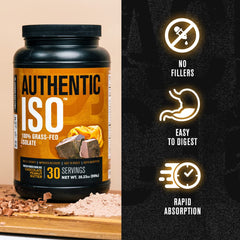 Jacked Factory Authentic ISO whey powder scoop supports quick post-workout recovery.