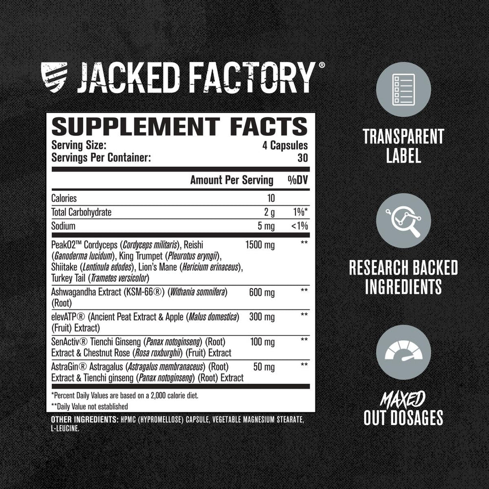 Jacked Factory Build-XT Max cGMP seal and quality badge