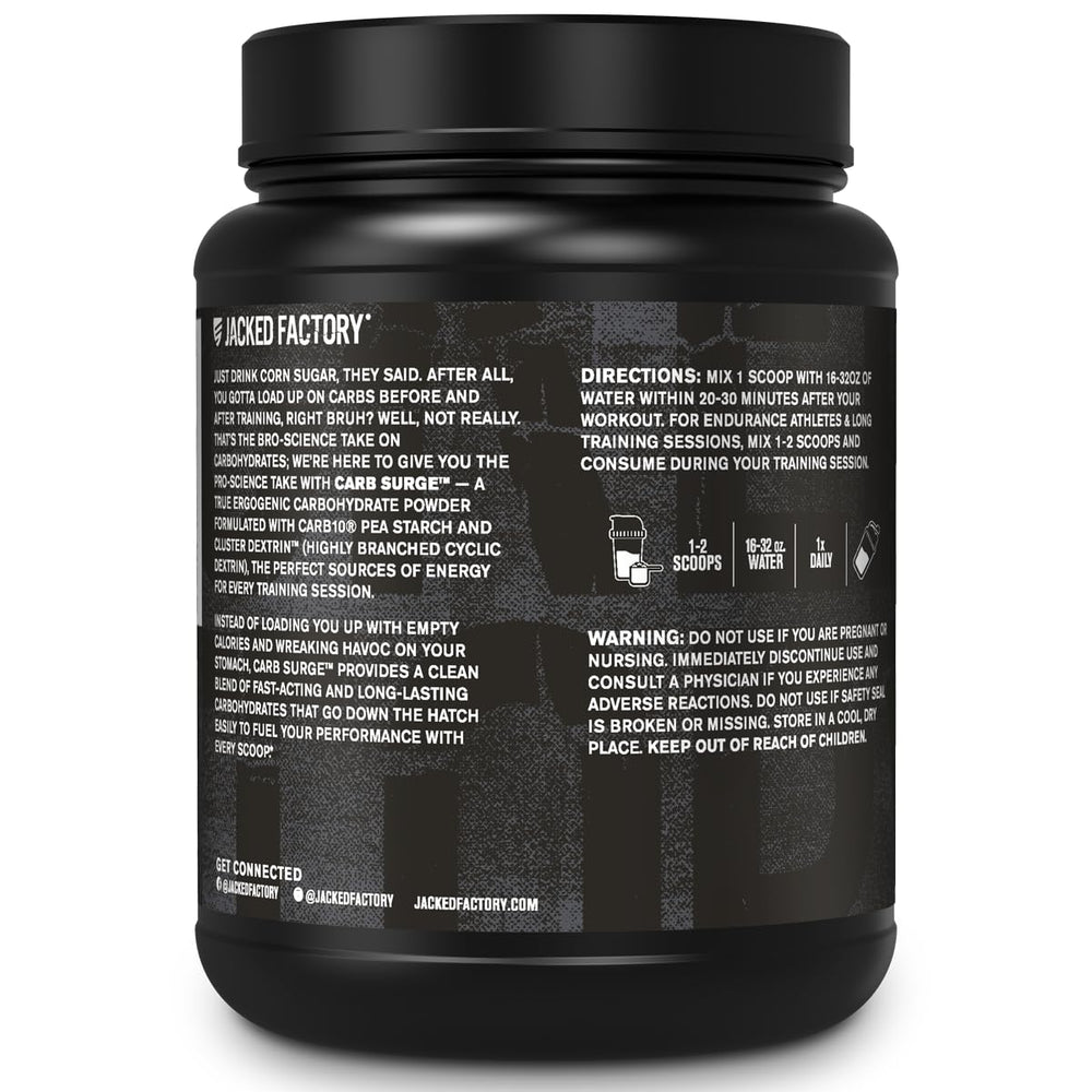 Endurance-focused workout scene with Carb Surge for steady energy