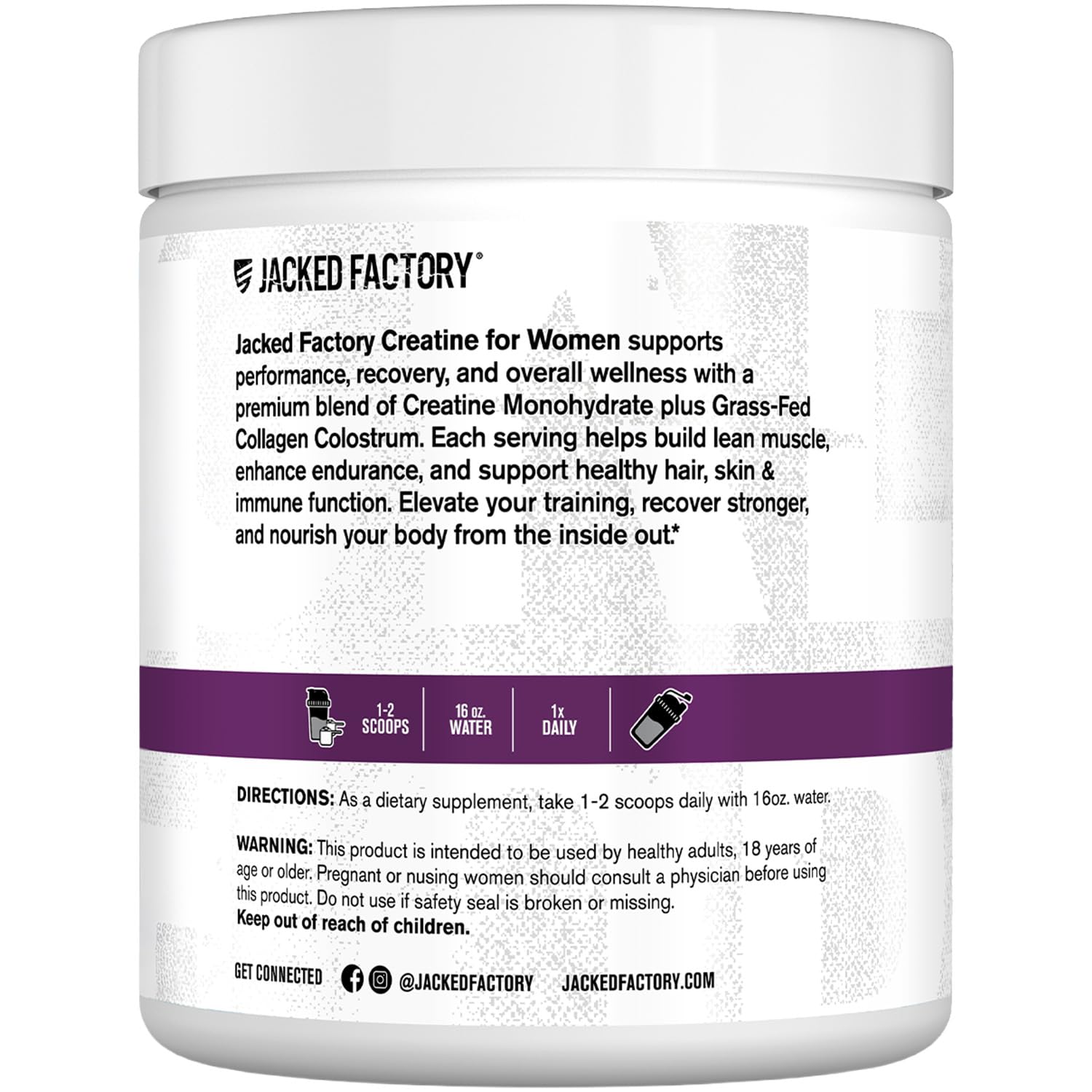 Watermelon flavor splash of Jacked Factory Creatine for Women during training