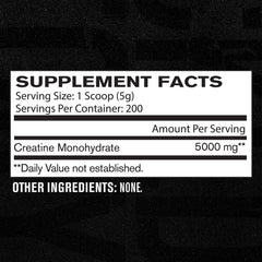 Jacked Factory Creatine Monohydrate powder close-up on clean ingredients.