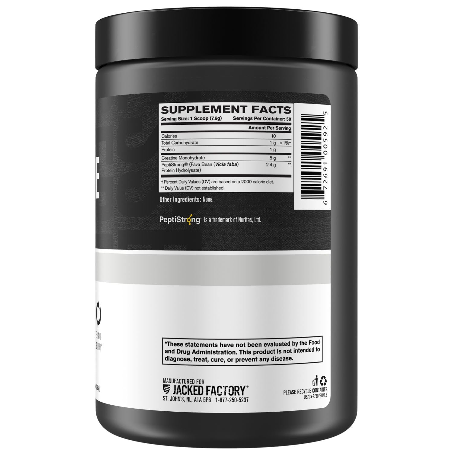 Pouring Jacked Factory Creatine + Peptides into 8 oz water for mixing