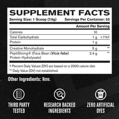 Jacked Factory Creatine + Peptides pictured with gym gear for pre and post workout use