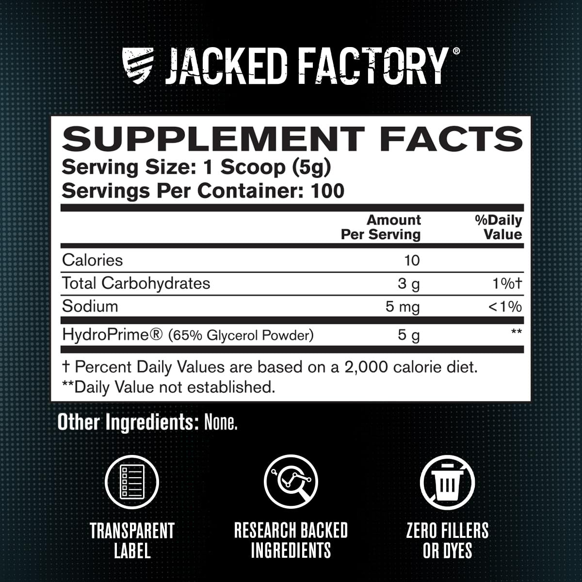 Jacked Factory Glycerol Pump Powder on shelf conveys premium quality and easy accessibility.