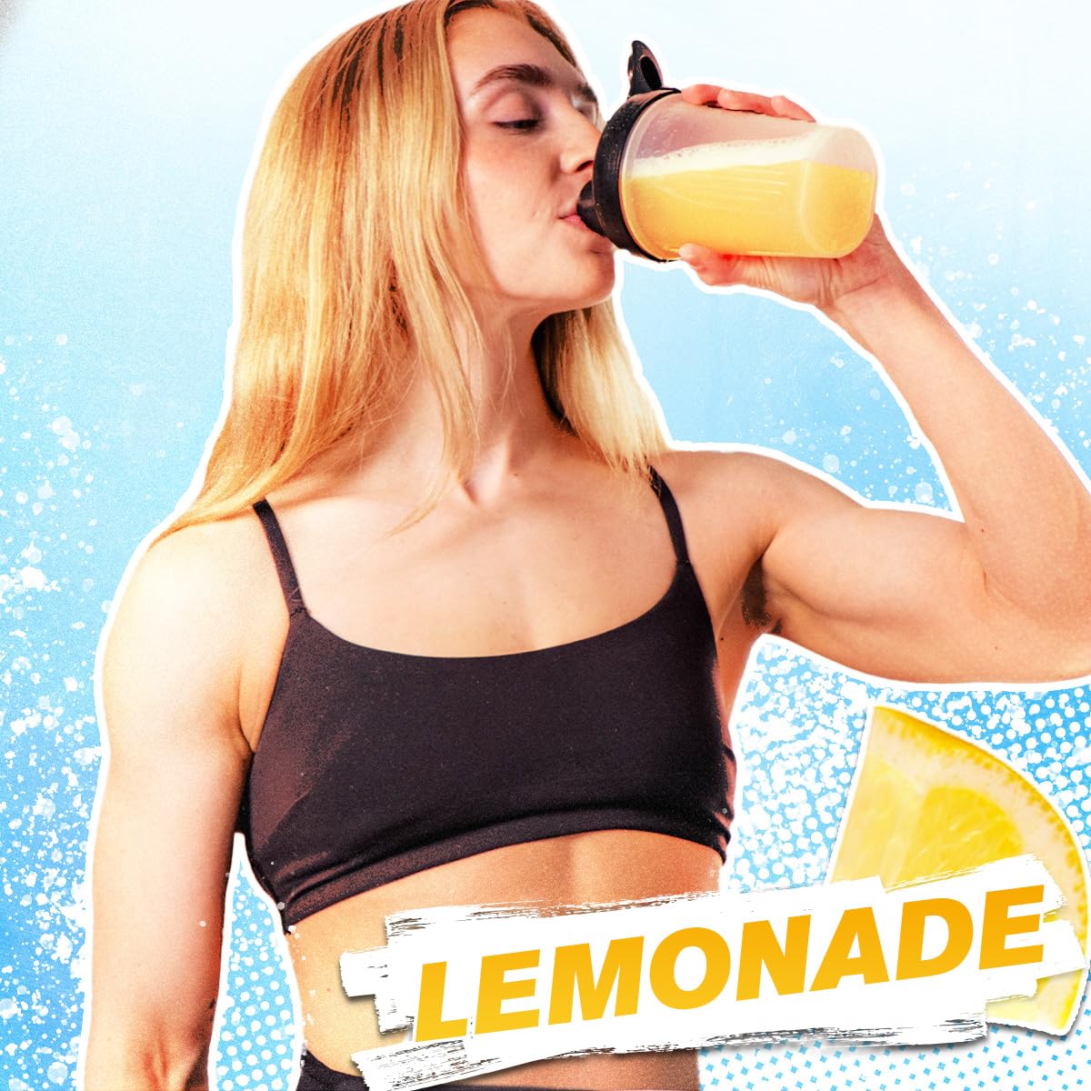 Hydrasurge with pink Himalayan salt highlights premium electrolytes for hydration.
