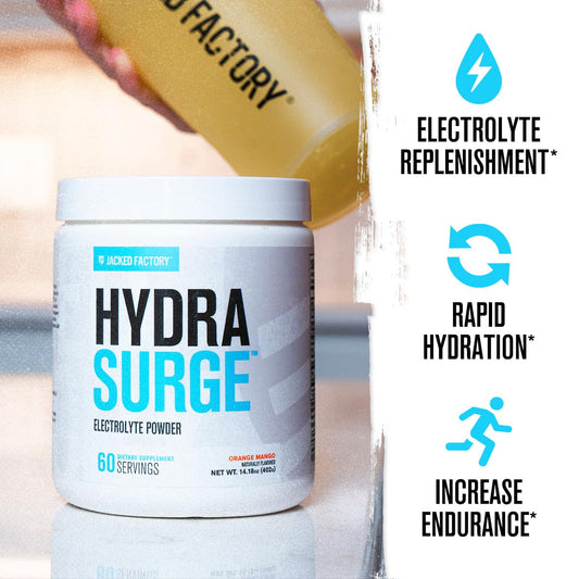 Pouring Hydrasurge powder into water for easy hydration