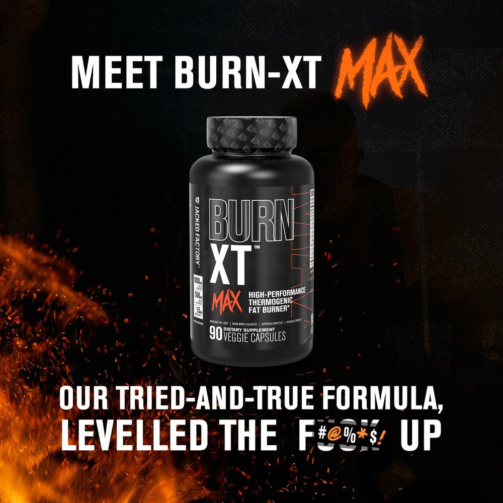 MitoBurn L-BAIBA capsule from Burn-XT Max highlights metabolic support.
