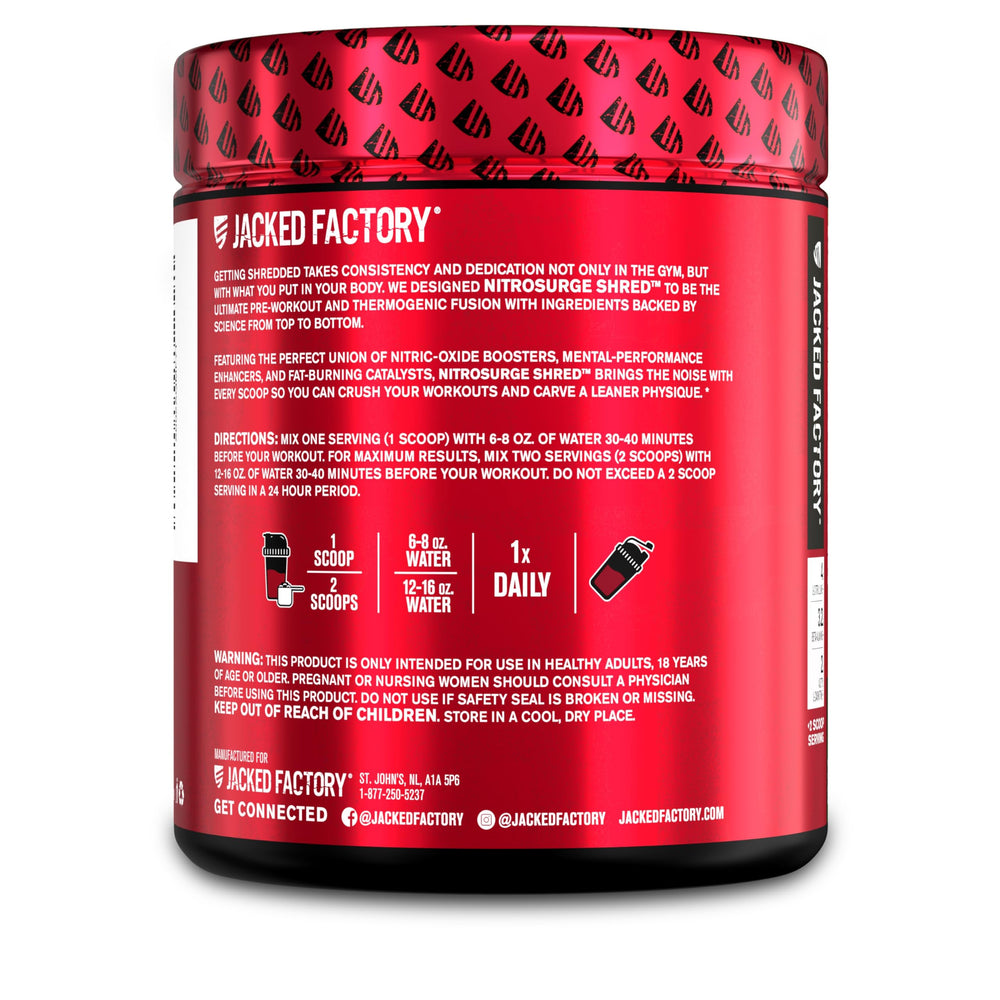 Active gym scene with Nitrosurge Shred emphasizing enhanced pumps.