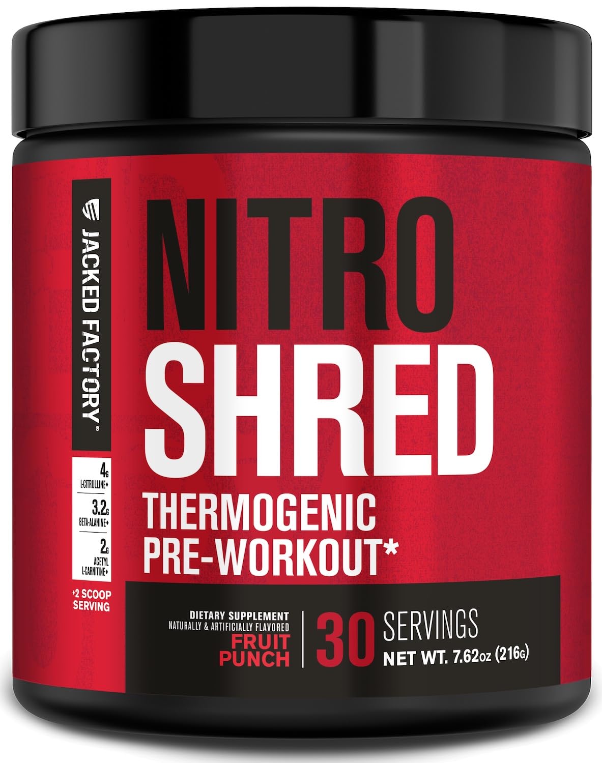 Jacked Factory Nitrosurge Shred bottle pour signals quick workout energy