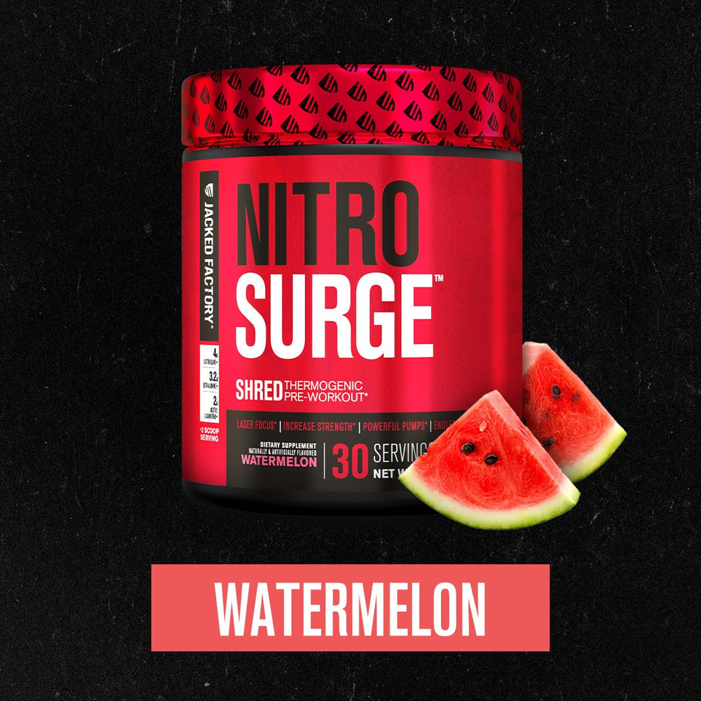 Nitrosurge Shred dissolving in water demonstrates quick mixing for pre-workout use.