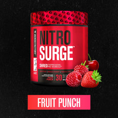 Nitrosurge Shred label close-up highlights clean ingredients