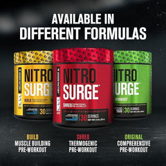 NITROSURGE Shred preworkout setup demonstrates quick preparation after work.
