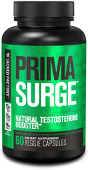 Jacked Factory Primasurge bottle front view for natural vitality support.