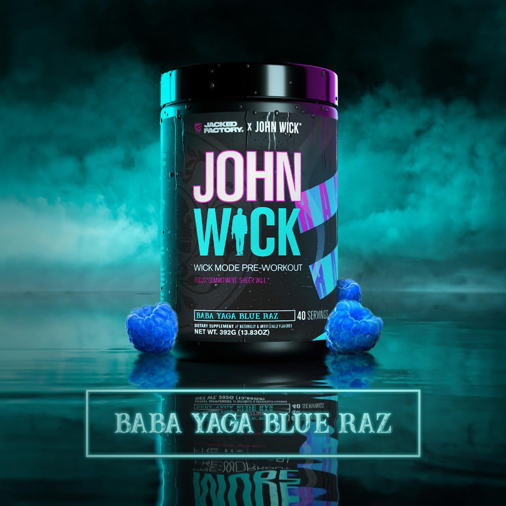 Jacked Factory Wick Mode blue Raz label signals high-focus pre-workout energy.