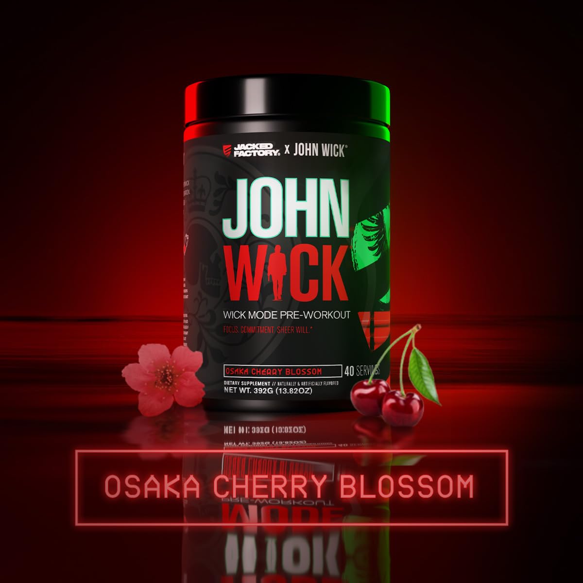 Wick Mode scoop ready to mix for a focused training session.