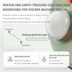 Jade Abdominal Heating Belt featuring built-in massager for gentle relaxation
