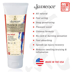 JADIENCE Cream knee-hip use suggests support after activity and daily mobility.