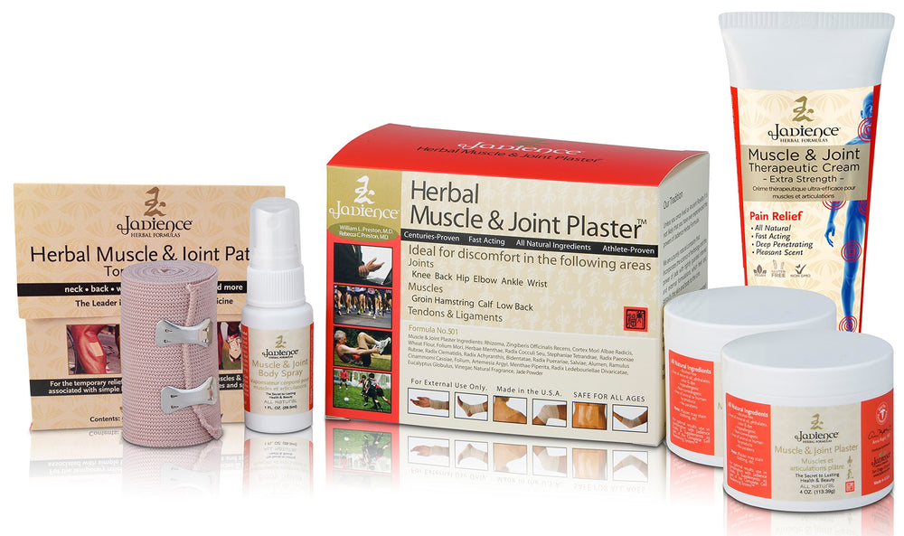 Jadience Severe Pain Relief Kit bottle pour demonstrates fast relief for intense muscle strain.