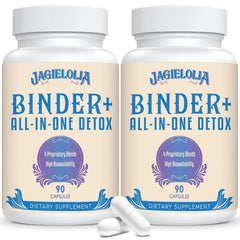 Jagielolia Detox Binder bottle front, ready-to-use detox support for daily wellness.