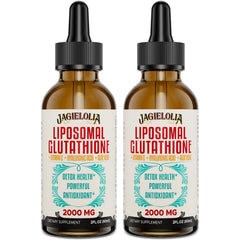 Jagielolia liposomal glutathione liquid bottle with dropper for convenient daily use supporting antioxidant routines.