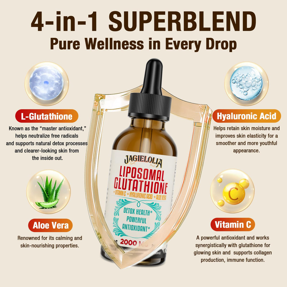 Jagielolia liposomal technology highlights faster absorption and gentler digestion.
