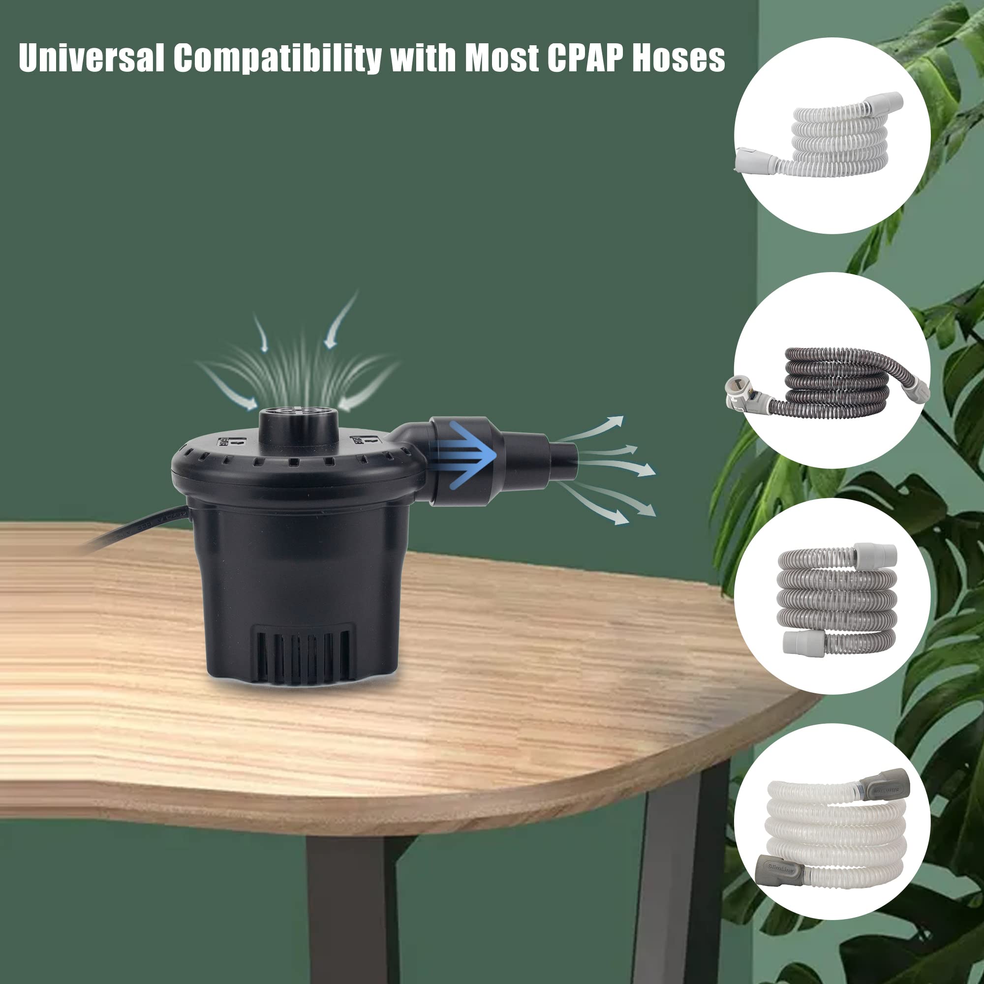 JAKIA CPAP hose dryer components including bushings and ties.