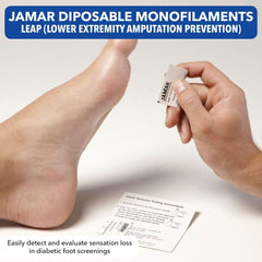 Three top-foot test sites diagram for Jamar 40514 screening