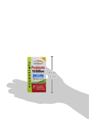 Jamieson bottle on shelf presenting an accessible daily probiotic option