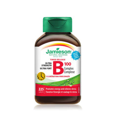 Jamieson Timed Release B100 Complex bottle supports steady daily energy.