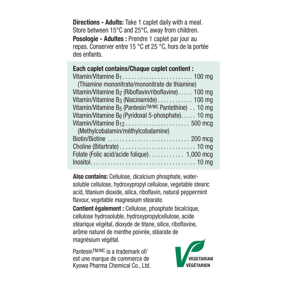 Jamieson Ultra-Strength B100 tablets poured for daily wellness.