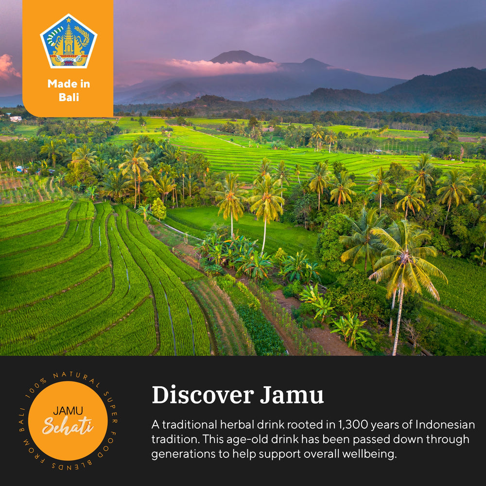 JAMUSEHATI ethical fair-trade packaging signals sustainable sourcing.