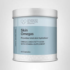 Jane Iredale Skin Omegas capsules closeup shows omega blend for balanced skin support.
