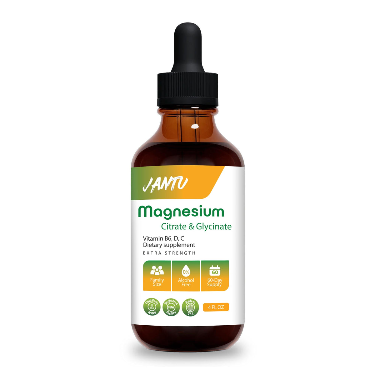 JANTU high-absorption liquid magnesium bottle for daily use