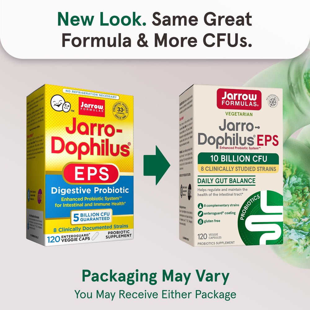 Jarro-Dophilus EPS blister-pack packaging keeps capsules fresh
