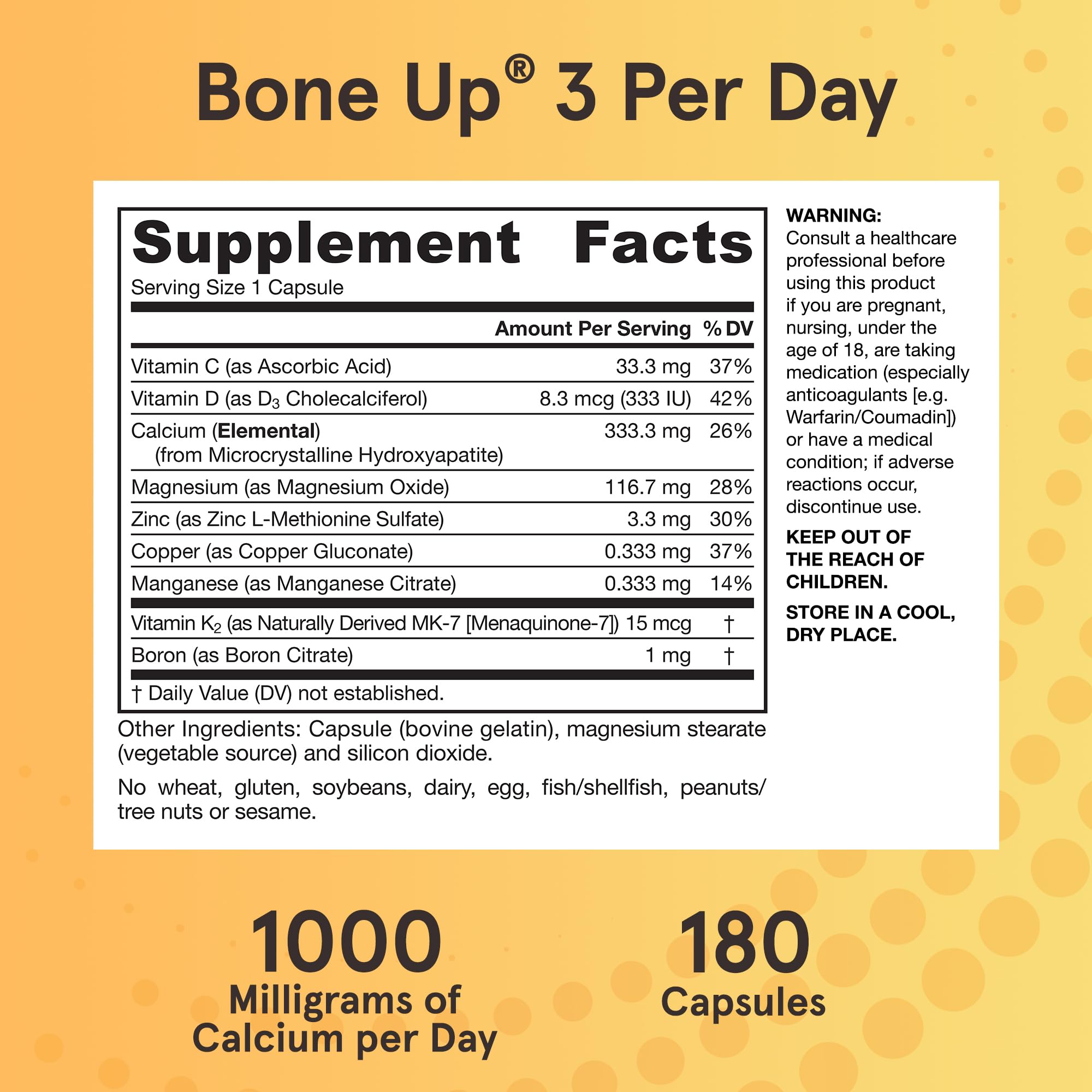 BoneUp MCHA calcium structure highlights skeletal nutrition