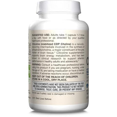 Product display featuring Jarrow Formulas Citicoline CDP Choline 250 mg for memory support.
