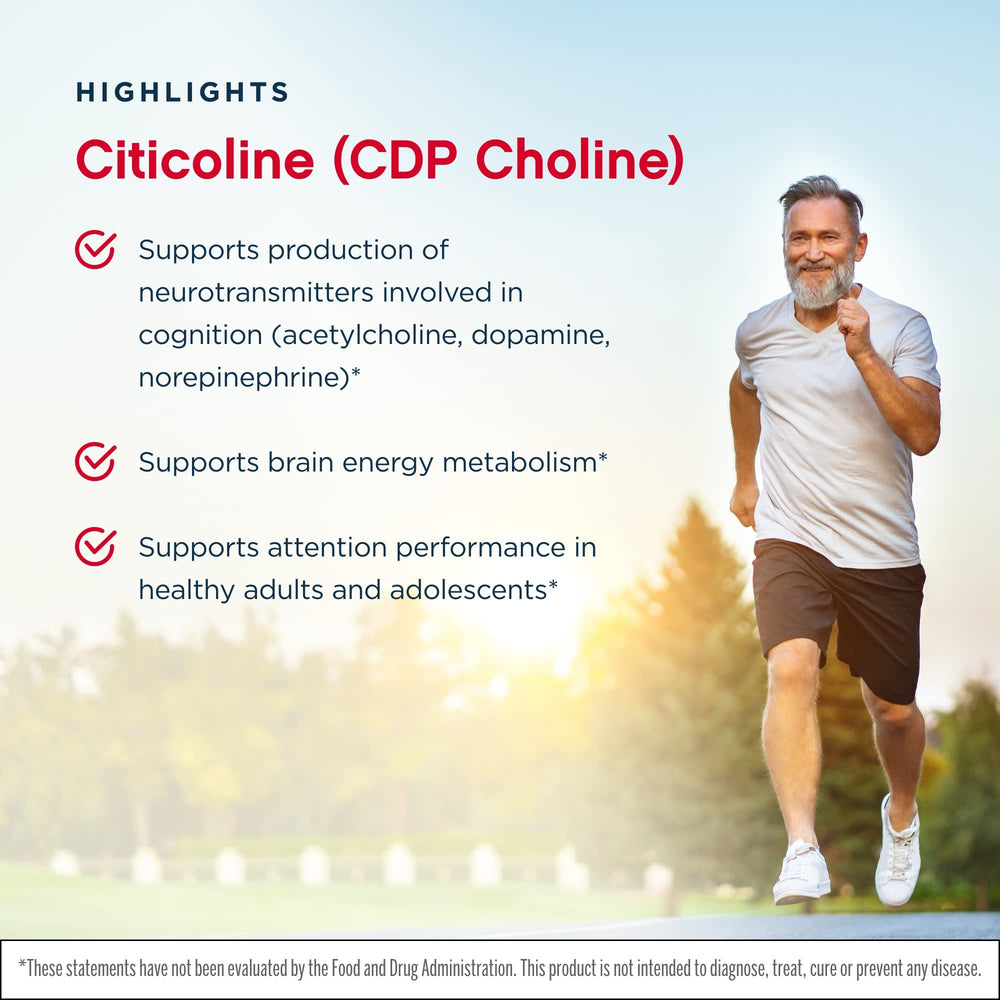 Jarrow Formulas Citicoline label closeup aids informed selection and detail review