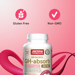 Jarrow Formulas CoQ10 90-day supply box demonstrates convenient, long-term use.